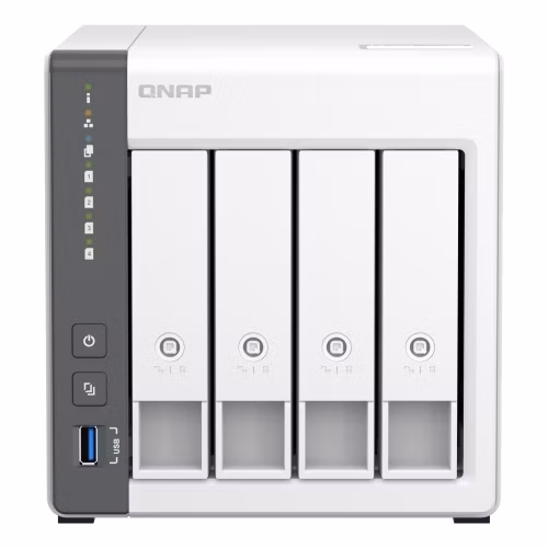 QNAP TS-433-4G (ARM 4core 2,0GHz, 4GB RAM, 4x SATA, 1x GbE, 1x 2,5GbE, 2x USB 2.0, 1x USB 3.2)