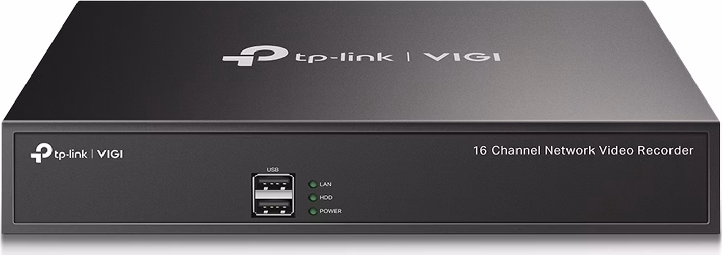 TP-Link VIGI NVR1016H - 16kanálový síťový videorekordér VIGI, vzdálený přístup, ONVIF, obousměrný zvuk, až 10TB HDD