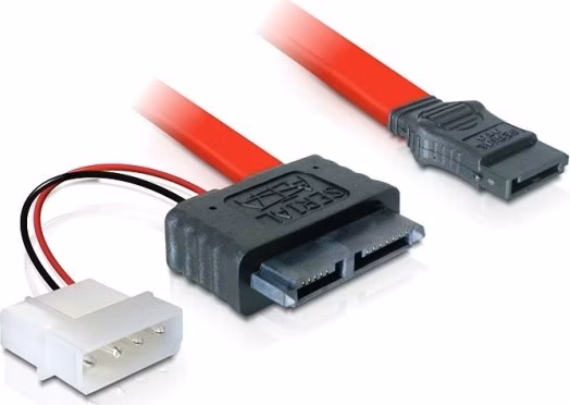 DeLock kabel SATA Slimline All-in-One 7+6pin samice 5V