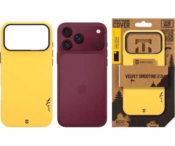 Tactical MagForce Velvet Smoothie 2.0 Kryt Apple iPhone 18 Pro/17 Pro žltý