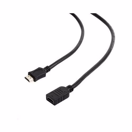GEMBIRD CABLEXPERT Kabel HDMI-HDMI 1,8m, 1.4, M/F stíněný, zlacené kontakty, prodlužovací, černý