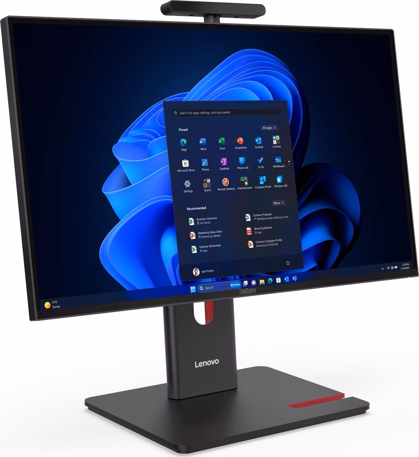 Lenovo M90a Gen 6/ AiO/ Ultra 5 235/ 16GB DDR5/ 512GB SSD/ Intel Graphics/ 23,8"FHD/ W11P/ kbd+myš