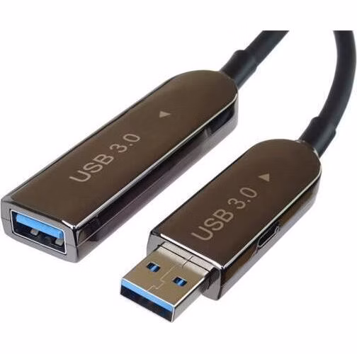 PremiumCord USB3.0 + 2.0 prodlužovací optický AOC kabel A/Male - A/Female 20m