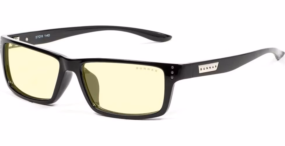 GUNNAR kancelářske/herní brýle RIOT ONYX jantarová skla BLF 65 GUNNAR focus