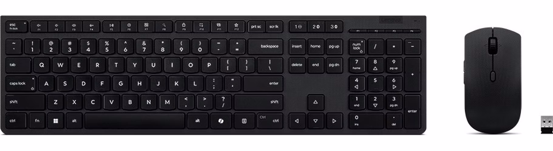 LENOVO klávesnice a myš bezdrátová Professional Wireless Rechargeable Keyboard and Mouse Combo AI - CZ/SK