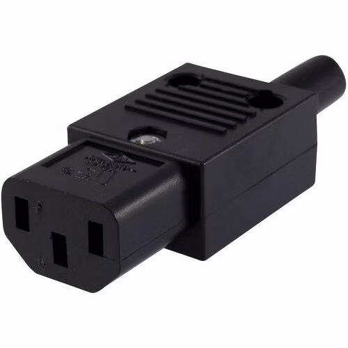 Napájací konektor PREMIUMCORD 230V pre kábel (samica, IEC C13)