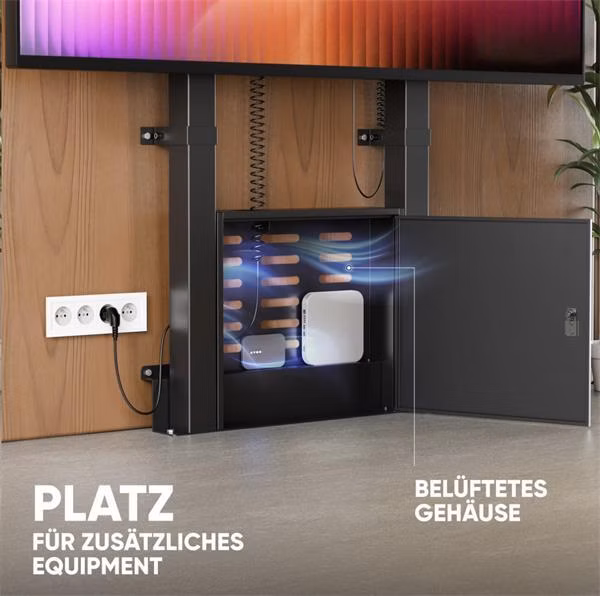 ONKRON Motorizovaný TV stojan pre televízory s uhlopriečkou 55"-100", FPRO2L-30
