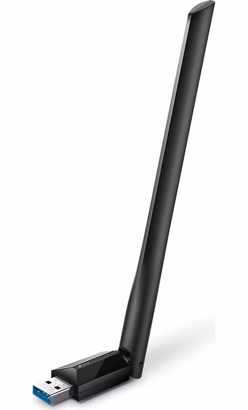 AC1300 High Gain Dual Band Wi-Fi USB Adapter SPEED: 867 Mbps at 5 GHz, 400 Mbps at 2.4 GHz SPEC: 1× High Gain External A