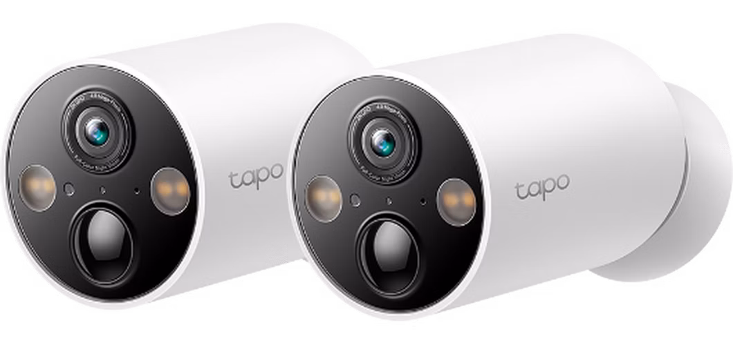 Smart Wire-Free Security Camera, 2-Pack SPEC:2K QHD (2560x1440), 2.4 GHz, 10000mAh rechargeable lithium-ion battery FEAT