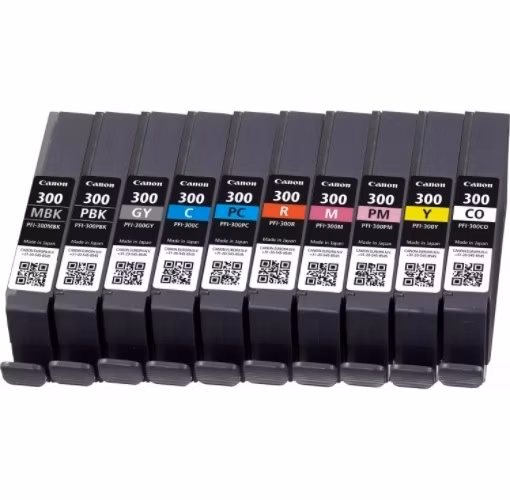 Canon cartridge PFI-300 MBK/PBK/C/M/Y/PC/PM/R/GY/CO Multi Pack / 600 str.