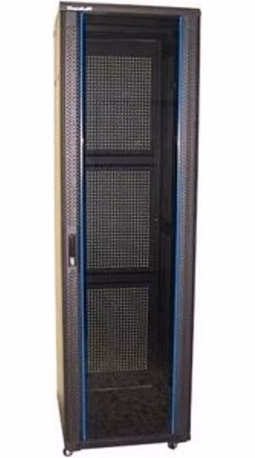 XtendLan 47U/800x1000 stojanový, černý, skleněné dveře, perforovaná záda