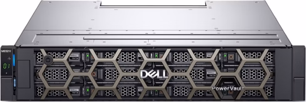DELL Storage PowerVault ME5212/ SAS/ iSCSI/ FC/ 4x 1.92TB SSD + 4x 8TB 7.2k SAS/ 3Y PS NBD on-site