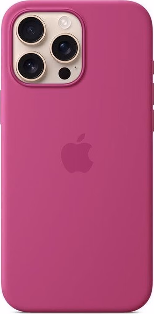 iPhone 16 Pro Max Silicone Case with MagSafe - Fuchsia