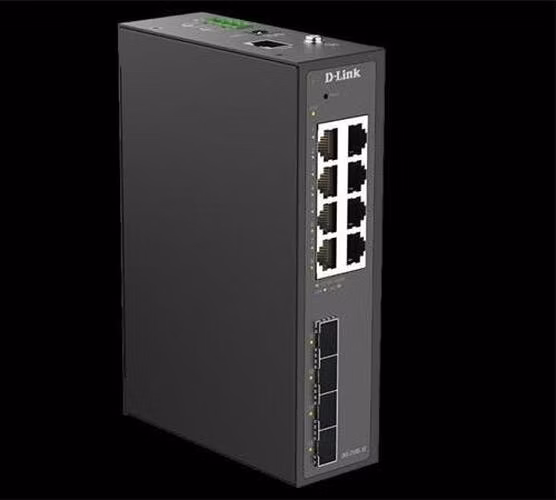 D-Link DIS-210G-12 12-Port Industrial Gigabit Smart Managed Switch with 4 SFP