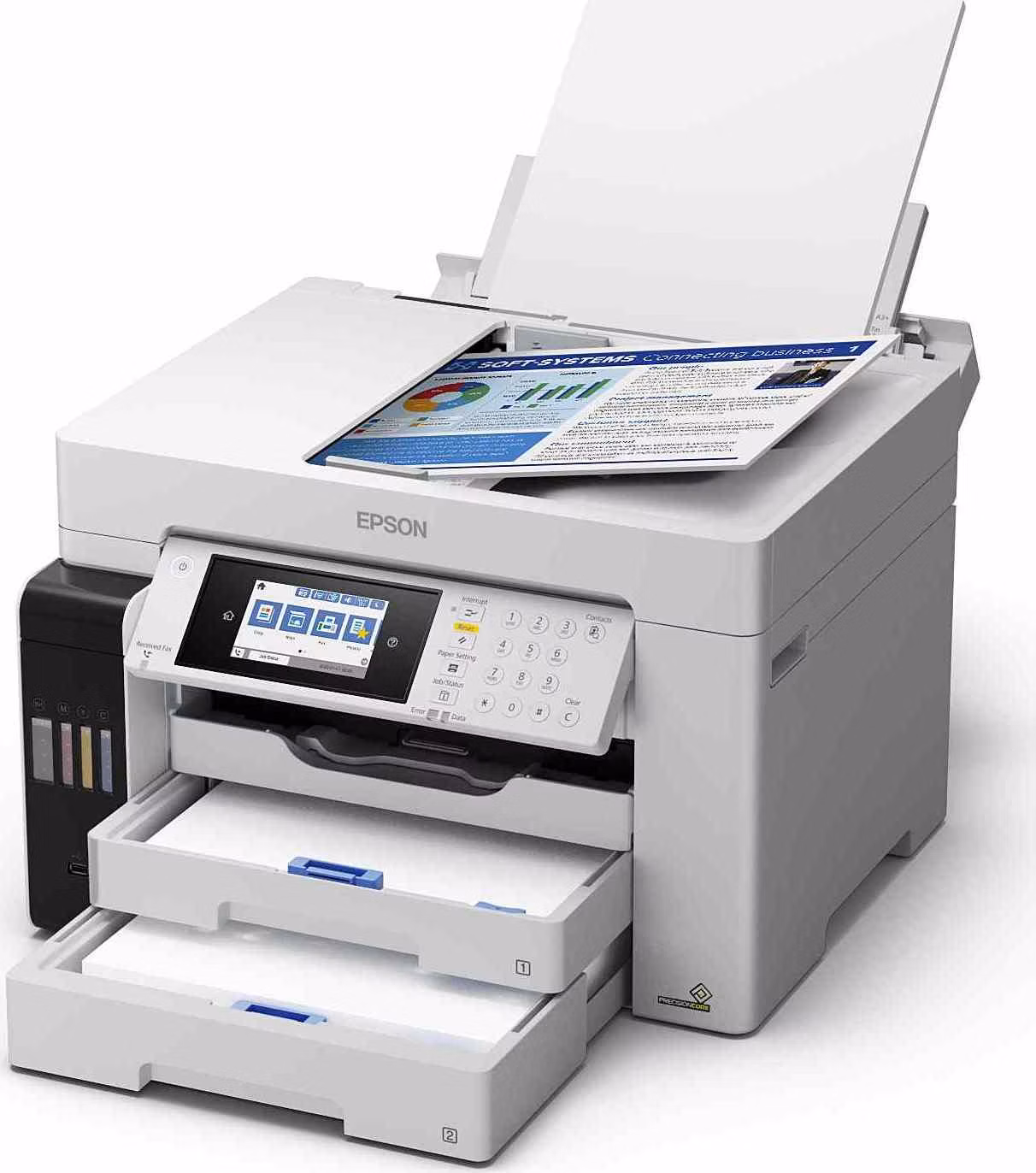 EPSON - poškodený obal - atrament do tlačiarne EcoTank L15180,4v1,4800x1200dpi,A3,USB,25PPM,4ink