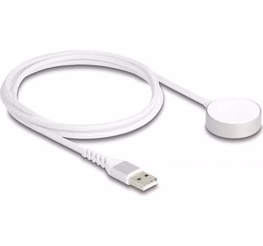 Delock Nabíjecí USB kabel pro hodinky Apple MFi, délky 1 m, bílý, magnetický
