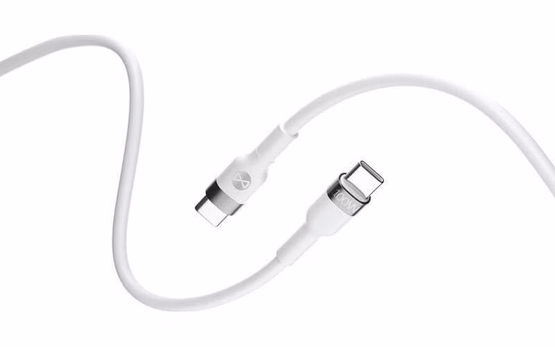 Dátový kábel Forever Flexible USB-C/USB-C 2m 100W biely