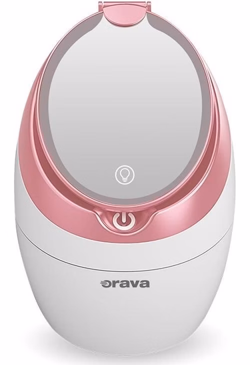 Orava FI-300 obličejová sauna, 280 W, uvolňuje nosní a čelové dutiny, uvolňuje svaly a zmírňuje bolest, bílá / růžová