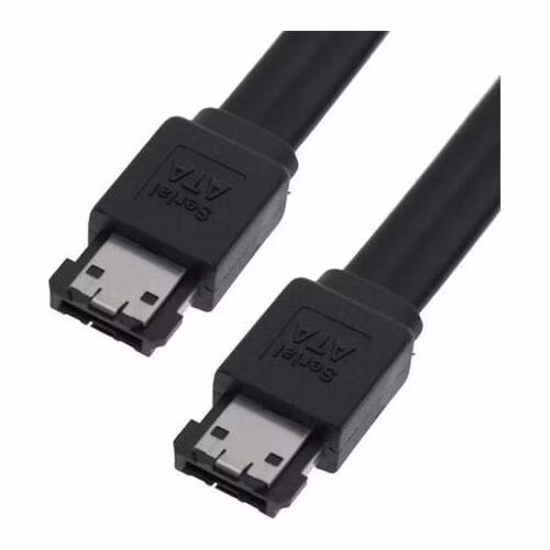 PremiumCord Kabel eSATA-eSATA, 50 cm,stíněný,černý