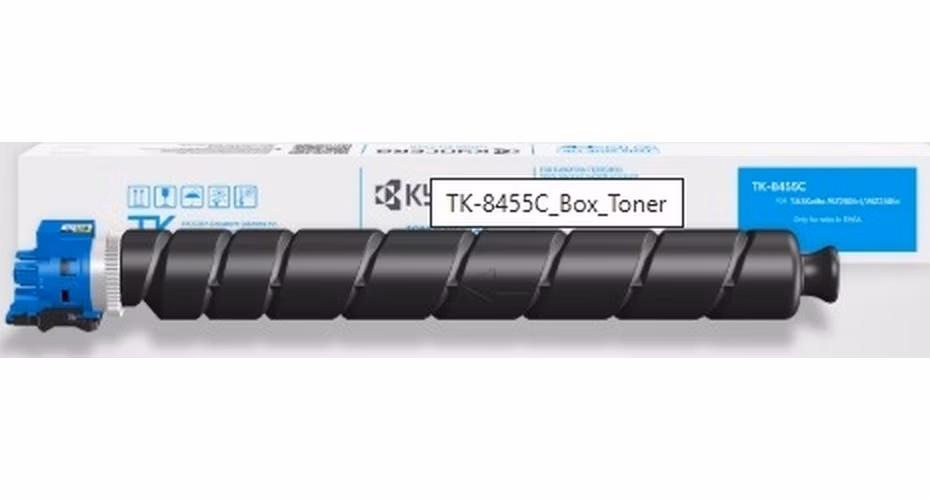Kyocera toner TK-8455C cyan na 12 000 A4 (při 5% pokrytí), pro TASKalfa MZ2501ci