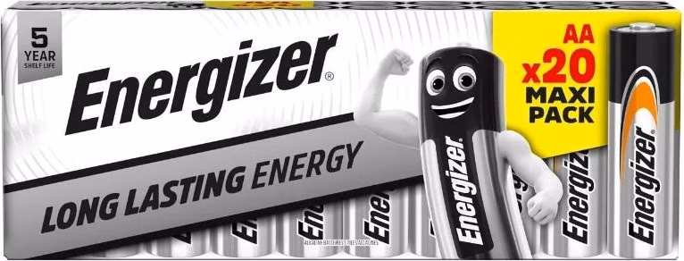 Energizer LR6/20 Everyday AA family 20pack Alkalické