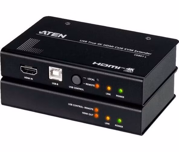 ATEN CE801 USB True 4K HDMI Cat 6 KVM Extender (4K @ 70 m / FHD @ 100 m)