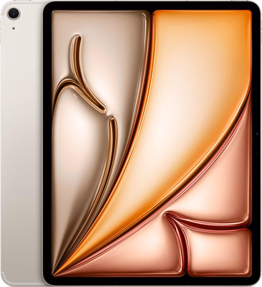 Apple iPad Air 13" (2025) / 128GB / M3 / WiFi + Cellular / Hvězdně bílý