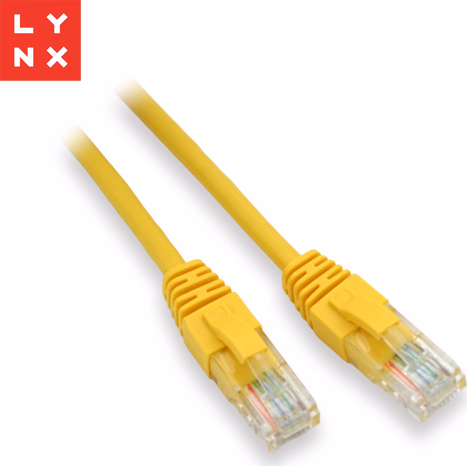 LYNX UTP patch kabel Cat5e, PVC, CCA, 5m, žlutý