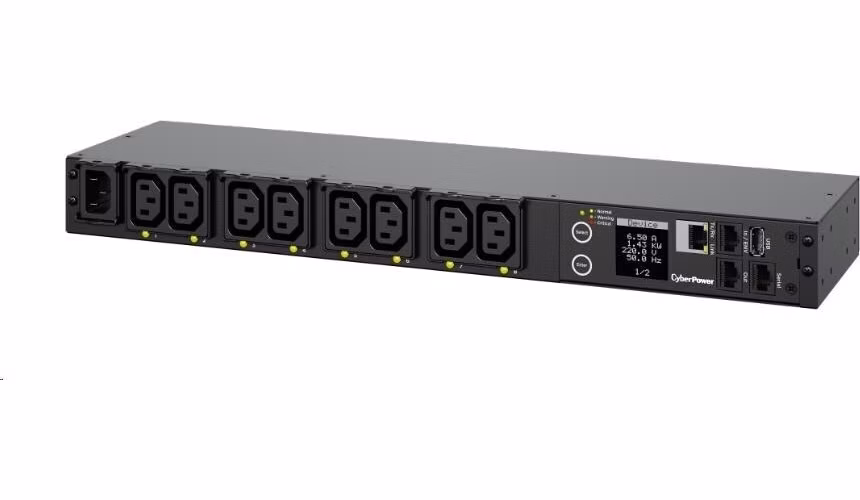 CyberPower Rack PDU, prepínaná, 1U, 10A, (8)C13, IEC-320 C14