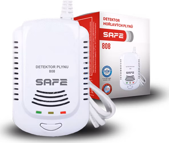 Safe Detektor hořlavých a výbušných plynů 808 - hlásič zemního plynu