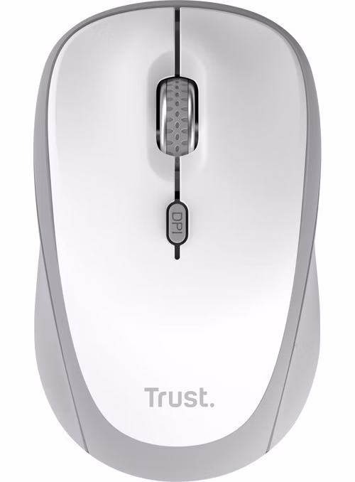 TRUST Yvi+ Multi-Device/Kancelářská/Optická/1 600 DPI/USB+BT/Bílá