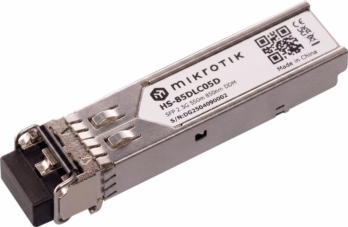 MikroTik SFP optický modul HS-85DLC05D, MM, 20km, 1G/2.5G, 850nm