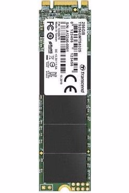 TRANSCEND MTS832S 256GB SSD disk M.2, 2280 SATA III 6Gb/s (3D TLC) single sided, 530MB/s R, 400MB/s W