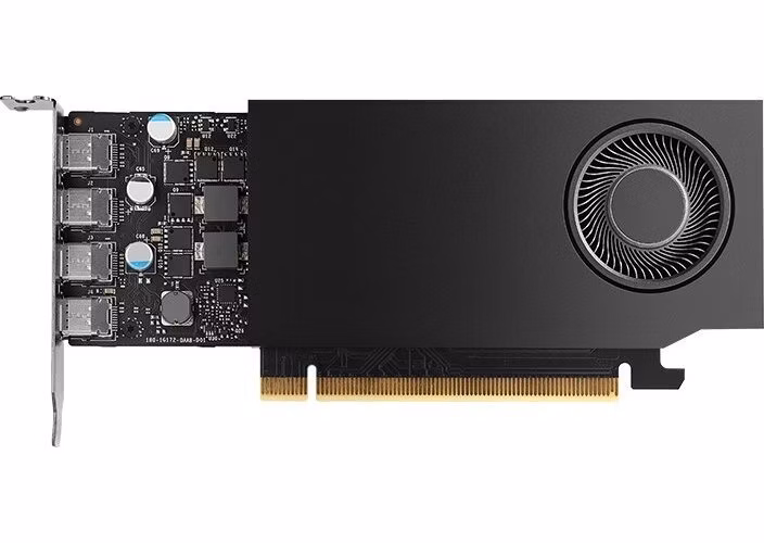 PNY NVIDIA A1000 8GB / 8GB GDDR6 / PCI-E / 4x miniDP / LP bracket / 4x adaptér miniDP > DP