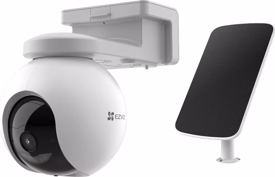 EZVIZ IP kamera HB8 kit/ PTZ/ Wi-Fi/ 4Mpix/ krytí IP65/ objektiv 4mm/ H.265/ IR přísvit až 15m/ bílá + solární panel F