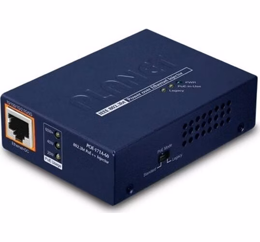 Planet POE-171A-60 Ultra PoE injektor 802.3bt do 60W, 1000Base-T, desktop