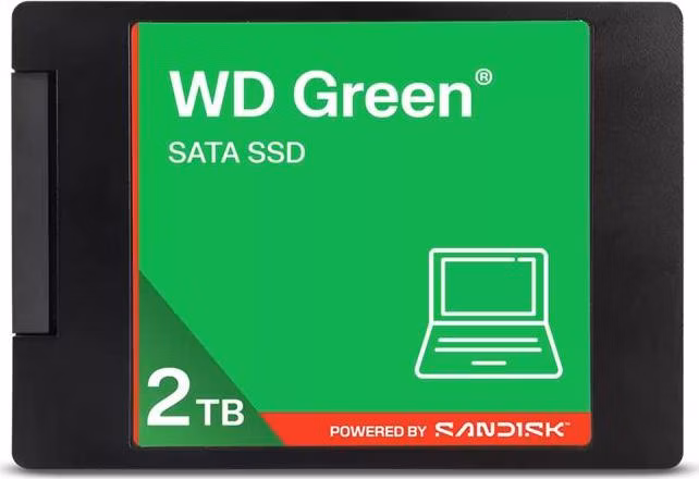 WD GREEN SSD 3D NAND WDS200T5G0A 2TB, SATA III 6 Gb/s, 545MB/s, 2.5"