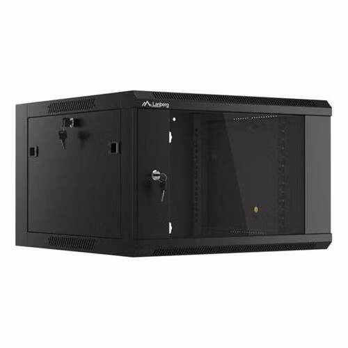 LANBERG RACK CABINET 19" WALL-MOUNTED 6U 570X600 FAST ASSEMBLY (FLAT PACK) BLACK