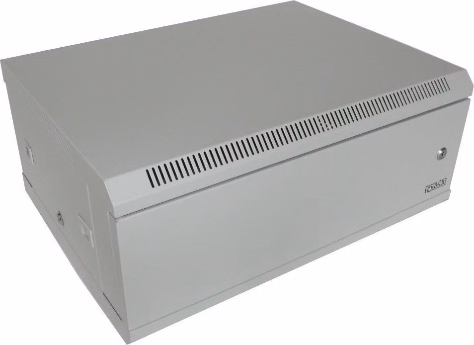 XtendLan 19" nástěnný rozvaděč 4U 600x450, nosnost 60 kg, plné dveře, svařovaný, šedý