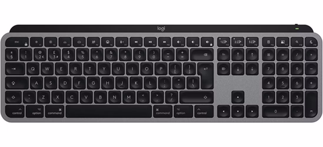 Logitech MX Keys S for MAC - bezdrôtová podsvietená klávesnica - US - vesmírna sivá