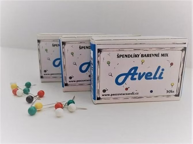 AVELI Špendlík barevný mix