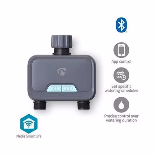 Nedis BTWV20GY - Řízení Spotřeby Vody SmartLife| Bluetooth | Napájení z baterie | IP54 | Maximální tlak vody: 8 bar |