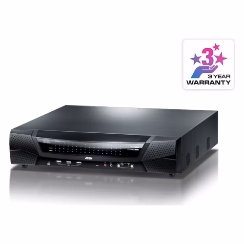 ATEN KN8164V-AX-G 64Port KVM over IP SW - 1Local / 8remote USER ACCESS W/PW CABLE EU