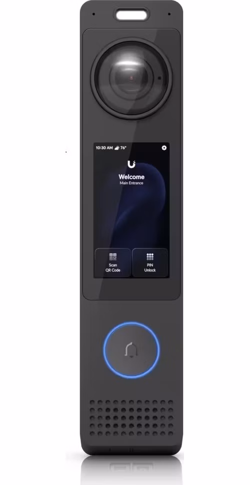 Ubiquiti UniFi G6 Pro Entry - Video zvonek/čtečka, 12Mpx, IR LED, AI detekce, NFC, obousm. audio, IP55, PoE+, černá