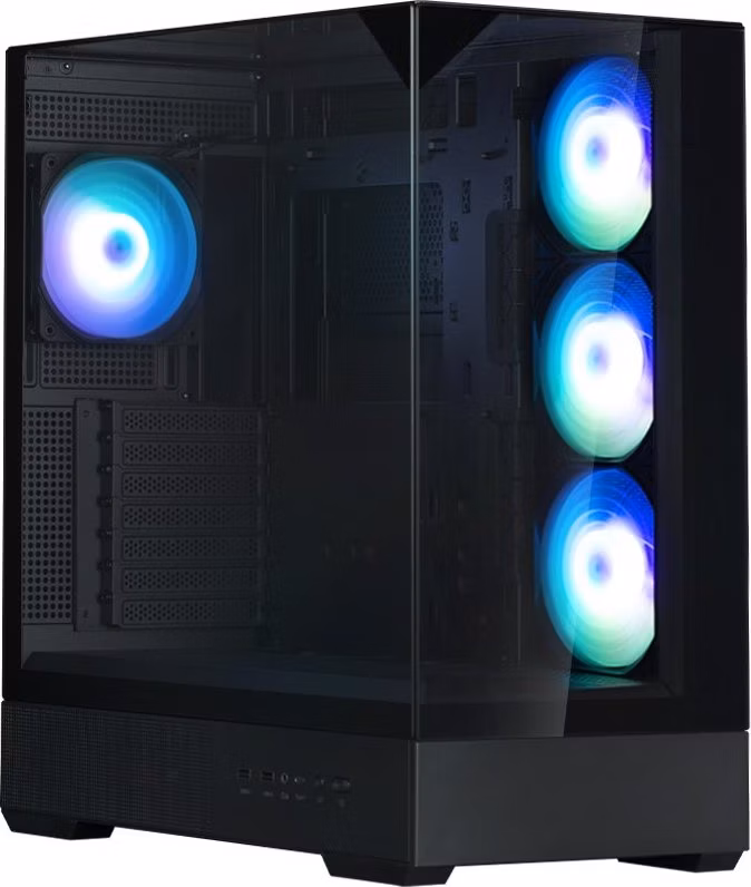 Zalman skříň P40 Prism Plus / midT / 4x120mm ARGB fan / 2xUSB 3.0 / USB-C / panoramatická / černá
