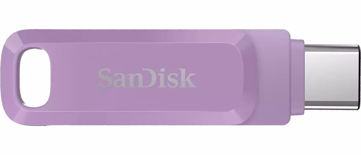 SanDisk Ultra Dual Drive Go/256GB/USB 3.2/USB-A + USB-C/Fialová
