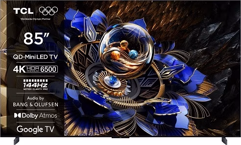 TCL 85X11K SMART TV 85" QLED/4K UHD/Mini LED/144Hz/4xHDMI/USB/LAN/GoogleTV POŠKOZENÁ KRABICE
