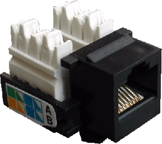 DATACOM Keystone RJ45 UTP CAT5E (110) KLASIK černý