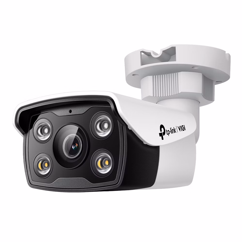 5MP Full-Color Bullet Network Camera SPEC: 5MP, 4mm Fixed Lens, 1/2.7” Progressive Scan CMOS, H.265+/H.265/H.264+/H.264,
