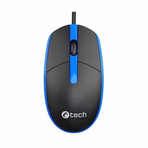 C-TECH myš WM-10, USB, 1200 DPI, černo - modrá